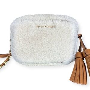 Michael Kors Shearling Leather Trim
Mini Crossbody Bag